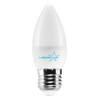 Світлодіодна лампочка LEDSTAR 6W E27 4000K STANDARD C37 (СВІЧКА)