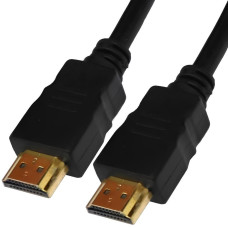 Шнур HDMI TCOM, штекер - штекер, v1.4, 6мм, 5 метрів, чорний