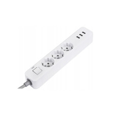 Xiaomi Mi Power Strip 3 розетки EU 3 usb 1.8 метра білий Фільтр мережевий