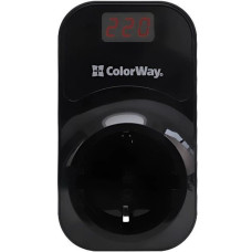 Реле напруги ColorWay DS4 (16A/3680W) 150V-210V/230V-280V Black (CW-VR16-04D)
