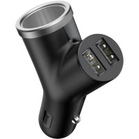 Baseus Y Type Dual USB 3.1A — автомобільний зарядний пристрій